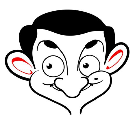 How to draw cartoon Mr Bean - Sketchok easy drawing guides