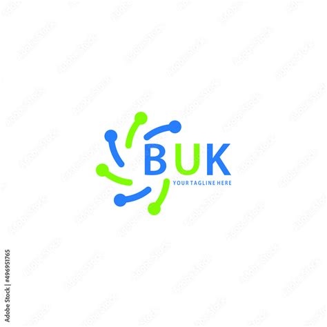 BUK logo design initial creative letter on white background. BUK vector ...