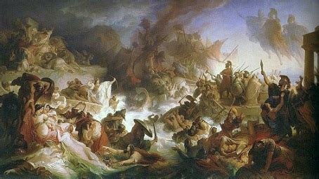 Battle Of Actium Painting at PaintingValley.com | Explore collection of ...