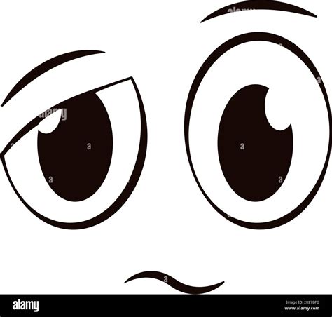 White doubt expression face avatar Vector Stock Vector Image & Art - Alamy