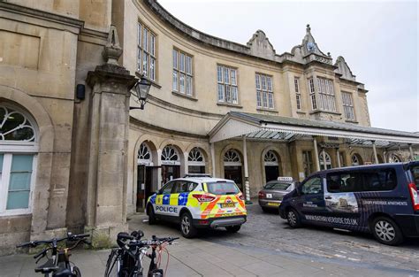 Pictures show police at Bath Spa train station following reports of ...