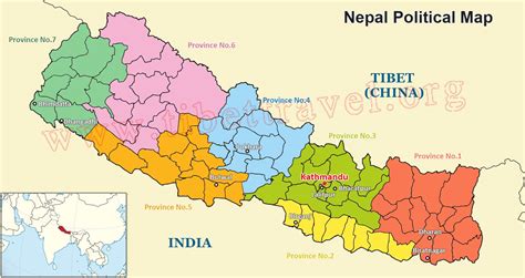 Map of India and Nepal, Nepal India Border Map, India Tourist Map