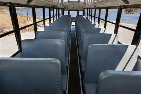 48 Passenger Yellow School Bus Interior 1 | Maine Bus Rentals