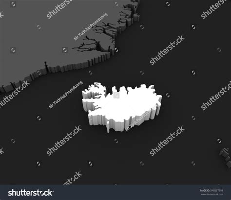 Iceland Map 3d Illustration Stock Illustration 548537293 | Shutterstock