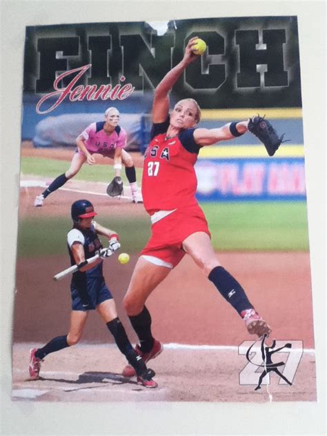 My Jennie finch poster! Softball Gear, Softball Season, Girls Softball ...