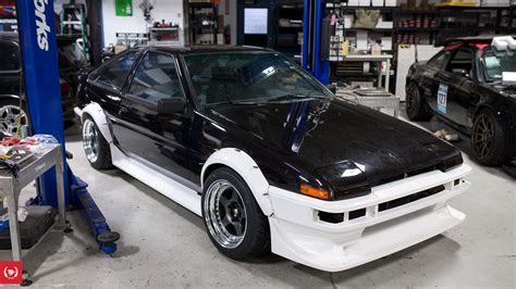 Toyota AE86 with a 2.4 L Honda K24 inline-four | Ae86, Engine swap ...