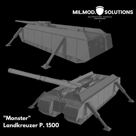 STL file Land cruiser P. 1500 Monster・3D printing template to download ...