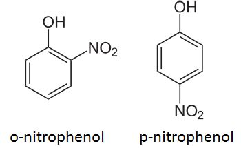 The vapour pressure of o - nitrophenol is greater than p - nitrophenol ...