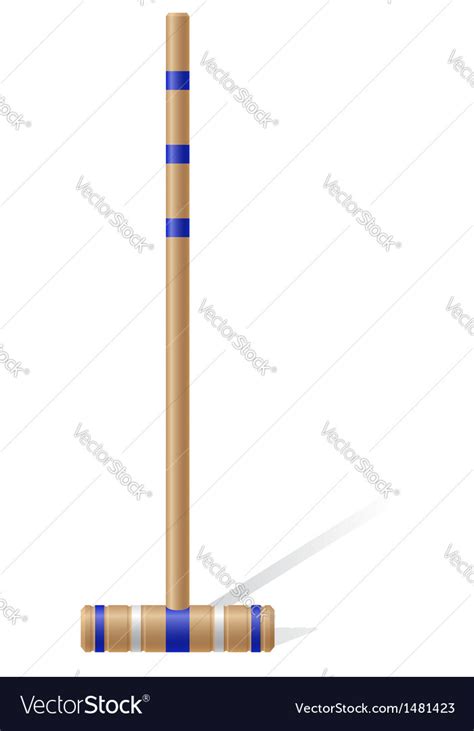 Croquet mallet Royalty Free Vector Image - VectorStock