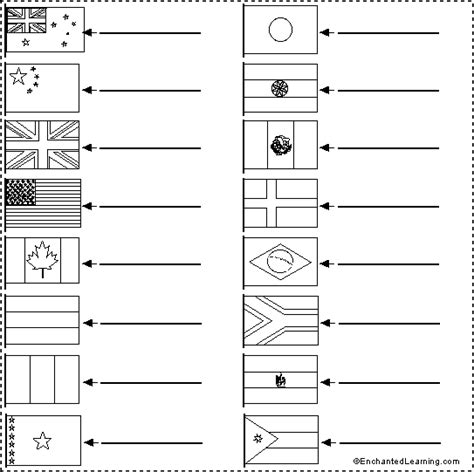 Coloring Pages Of Flags Of Countries