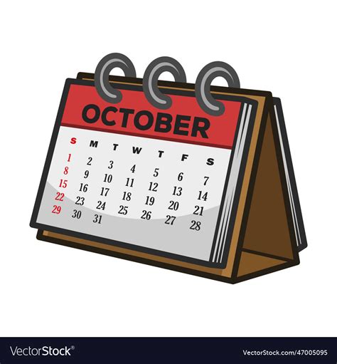 Happy halloween october calendar icon Royalty Free Vector