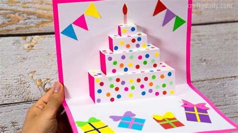 How to Make a Pop Up Card With Construction Paper Easy - Brown Youris1946