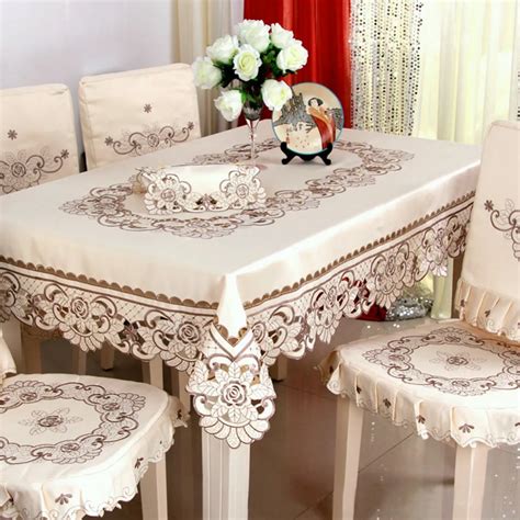 2017 Hot European Garden Embroidered Table Cloth Dining Table Cover For ...