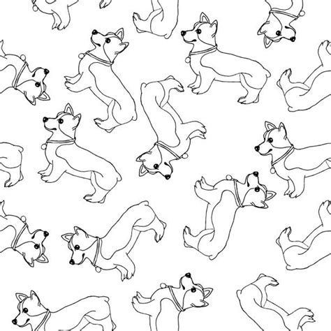 Black And White Corgi Illustrations, Royalty-Free Vector Graphics ...