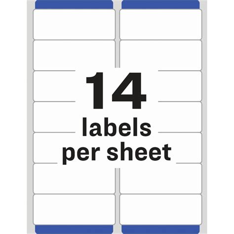 Avery® Address Labels, Sure Feed, 1-1/3"x4" , 350 Clear Labels (8662 ...