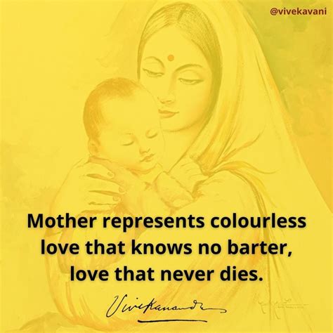 Swami Vivekananda's Quotes On Mother And Motherhood - VivekaVani