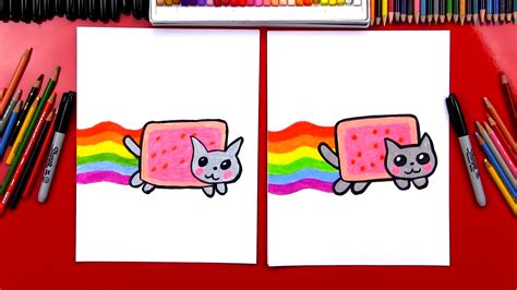 How To Draw The Nyan Cat - Art For Kids Hub