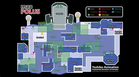 Among Us Map Polus: Location Guide (English) by Yoshiko-Animation on ...