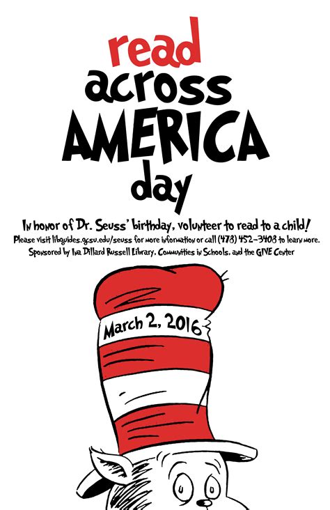 About Read Across America Day - Dr. Seuss' Birthday Celebration and ...