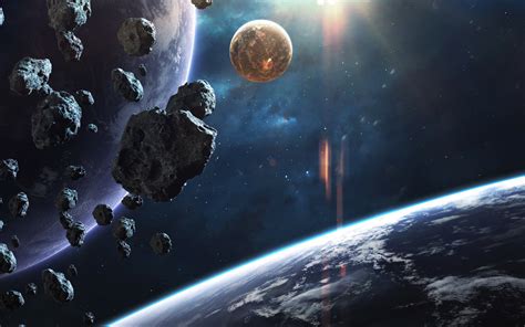 Download Space Asteroid Planet Sci Fi Planetscape HD Wallpaper by Vadim ...