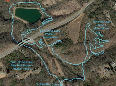 Elkin Creek and Iron Falls Mountain Bike Trail in Elkin, North Carolina ...