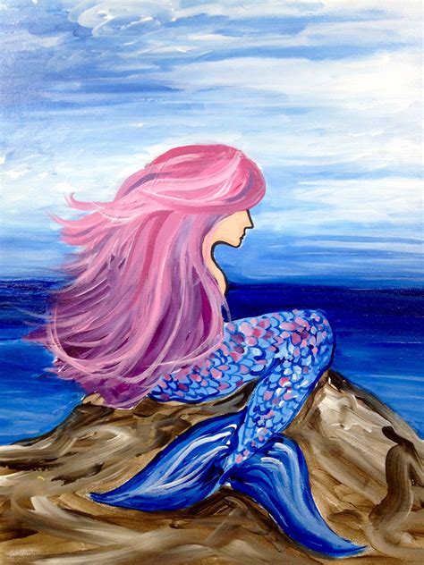 Prints Art & Collectibles Beautiful Brown Indian Mermaid Painting I ...