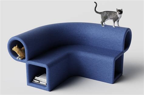 Modular pet-friendly sofa that is a playground for your cats & a cozy ...