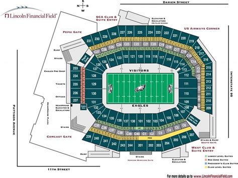 lincoln financial field virtual seating chart