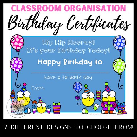 Birthday Certificates | Editable - Australian Teachers Marketplace