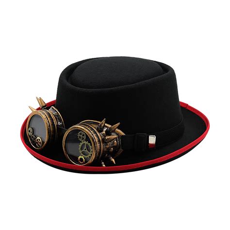 Sharplace Steampunk Hat Headwear Adults Black Party Hat Costume ...