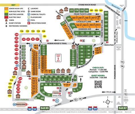 Camping Site Maps - Sherwood Forest Camping & RV Park