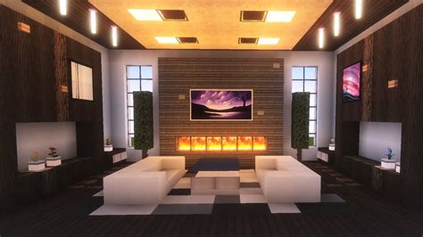 20 Living Room Ideas Designed in Minecraft | Minecraft interior design ...