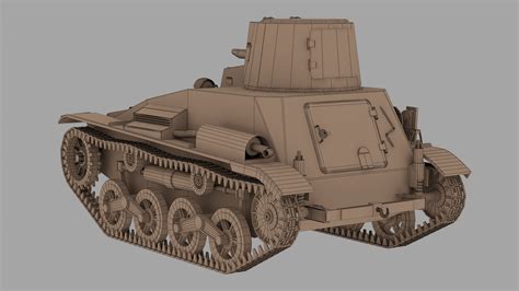 Ww2 Type 94 Tankette 3D - TurboSquid 1513030