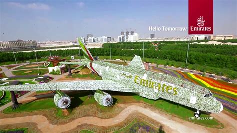 Emirates A380 at Dubai Miracle Garden | Emirates Airline - YouTube