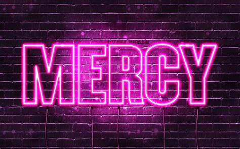 Download wallpapers Mercy, 4k, wallpapers with names, female names ...