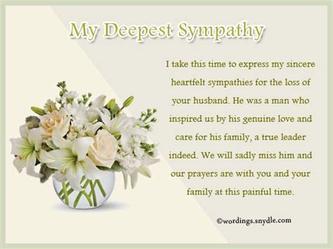 Sympathy Messages for Loss of Husband – Wordings and Messages ...