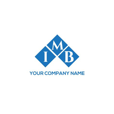 IMB letter logo design on WHITE background. IMB creative initials ...