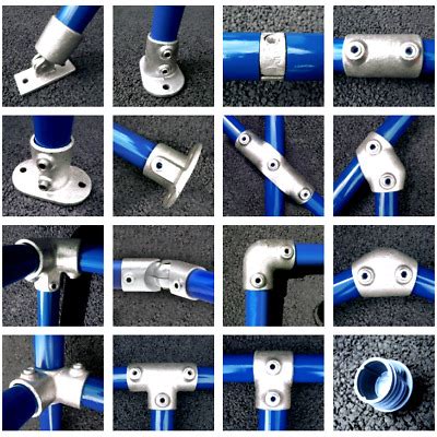 Pipe Clamp System 42mm Fittings & Connectors (42.4mm) Tube Galvanised ...