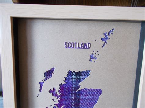 Map of Scotland Full Map of Scotland Picture Harris Tweed - Etsy