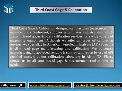 Thread gage calibration