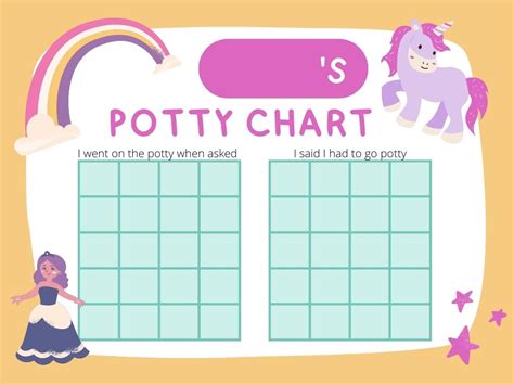 Princess Potty Chart Printable Free