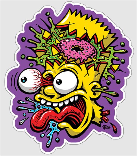 Bart Simpson, Street art, simpsons, fine Art, Graffiti, Art museum ...