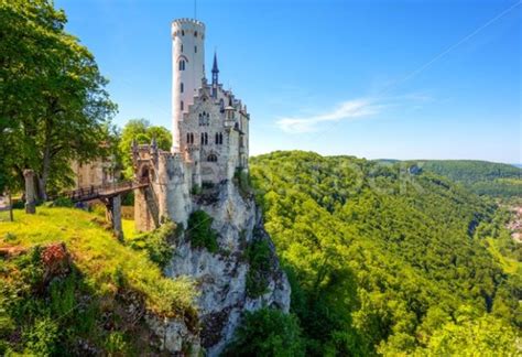 Lichtenstein castle in Black Forest, Germany - GlobePhotos - royalty ...