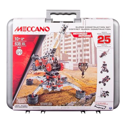 Meccano Super Construction Set in Case 25 Models