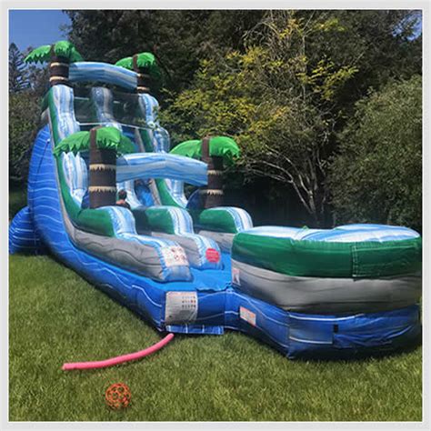 Inflatable Water Slide Rentals – Tropical Slide - Water Slide Party ...