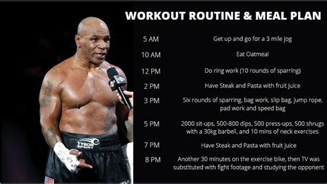 What is Mike Tyson's workout routine?