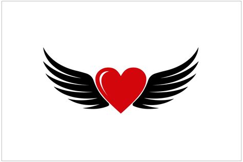 Heart with Wings Logo Design Love Icon Graphic by sore88 · Creative Fabrica