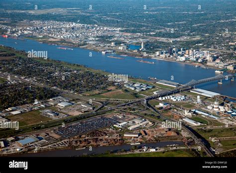 Aerial of Baton Rouge, Louisiana Skyline Stock Photo - Alamy