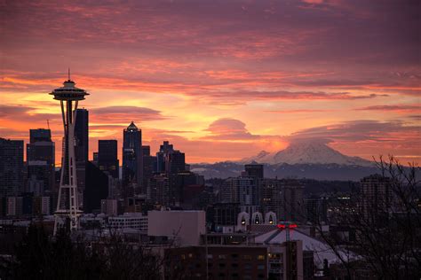 Seattle sunrise (Photo credit to @emk_photo) [4096 x 2731] – HD Wallpapers