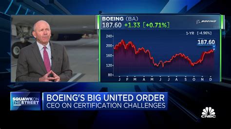 Boeing CEO Dave Calhoun on massive United Airlines deal, certification ...